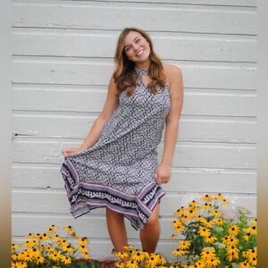 Bandana Style Midi Length Dress